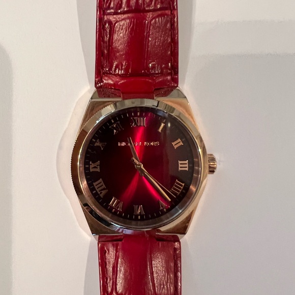 Michael Kors Channing Red Dial - Watch MK 2357